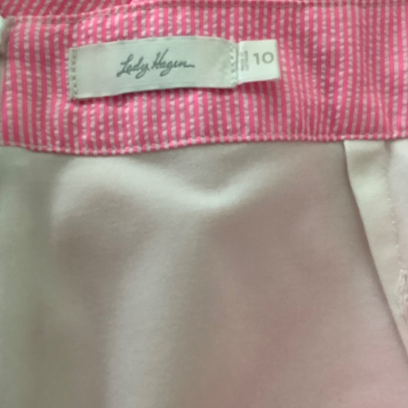 Lady Hagen pink pinstripe skort 10 - Picture 4 of 4